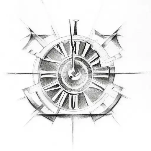 A sketch-style tattoo of the Roman numerals for November 21, 2002, with elements of graffiti art tattoo design idea