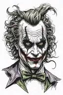 the joker why so serious? tattoo design idea