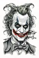 the joker why so serious? tattoo design idea