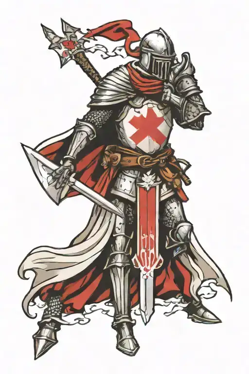 knight templar knight tattoo design idea
