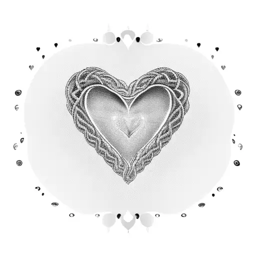 A delicate dotwork tattoo of a cavatelli pasta forming the shape of a heart, with a banner that reads 'Made with Love' in Italian, symbolizing the client's dedication to their craft as a chef tattoo design idea