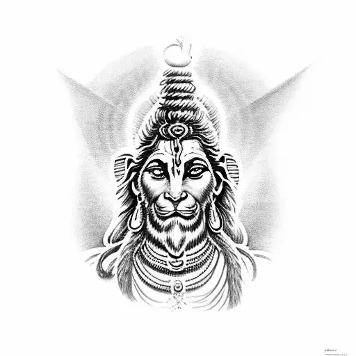 Hanuman dada face with arm band tattoo #kastbhanjan #kastbhanjandev  #kastbhanjan_hanumanji🙏 #dada #mantra #dadatattoo #hanumantattoo ... |  Instagram