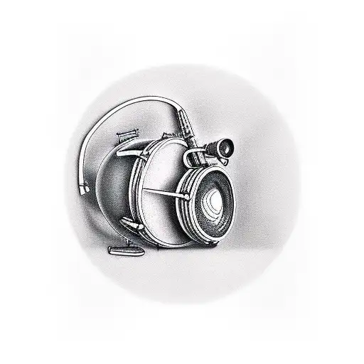 Guitar, Drum, Bass tattoo design idea