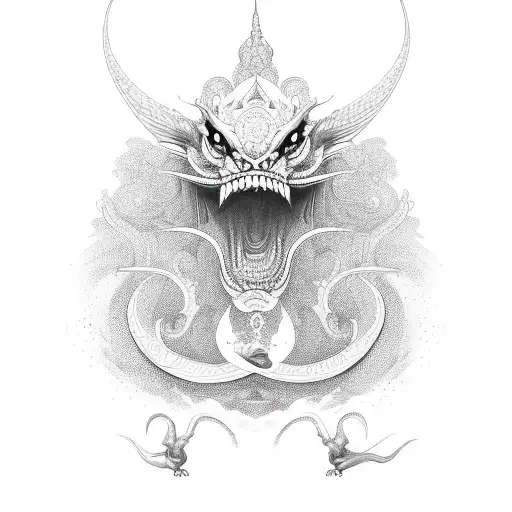 naga tattoo design idea