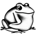 frog meditating tattoo design idea