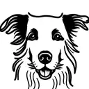 border collie tattoo design idea