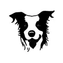 border collie tattoo design idea