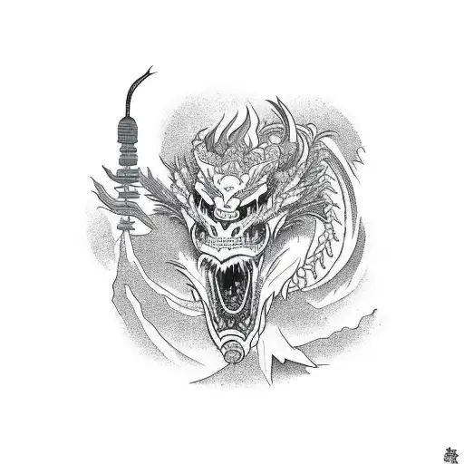 Aiguille du midi chamonix, couloir, dragon tattoo design idea