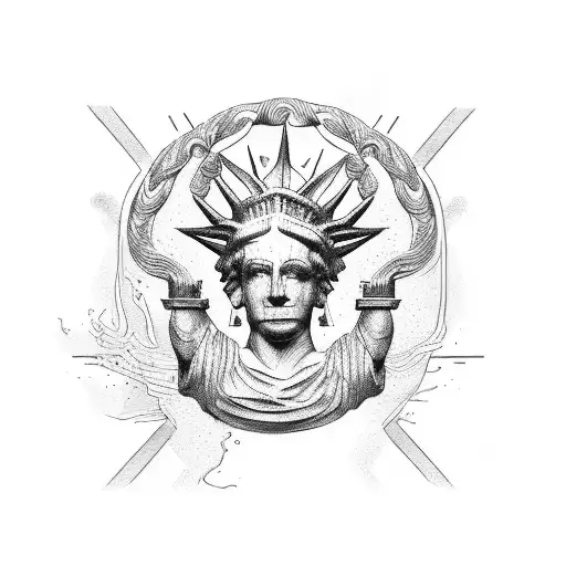 Liberty, independence, integrity tattoo design idea