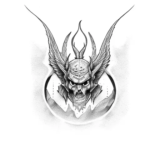 lucifer tattoo design idea