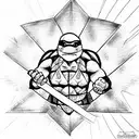 ninja turtle tattoo design idea