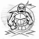 ninja turtle tattoo design idea