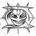 ninja turtle tattoo design idea