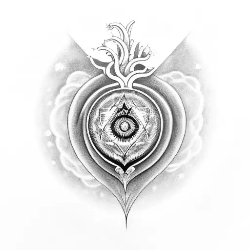 heart chakra  tattoo design idea