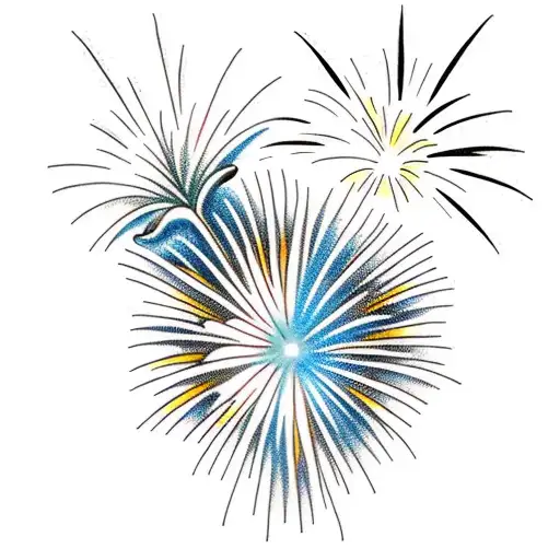 fireworks tattoo design idea