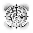 chronos tattoo design idea