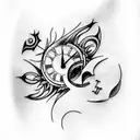 chronos tattoo design idea