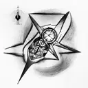 chronos tattoo design idea