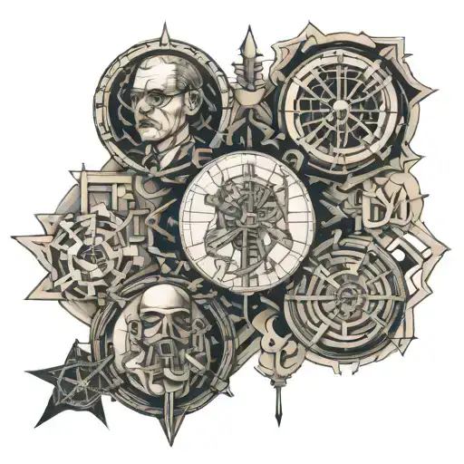 Mathmatic equations, Alan Turing tattoo design idea