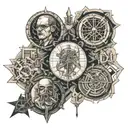 Mathmatic equations, Alan Turing tattoo design idea