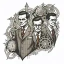 Mathmatic equations, Alan Turing tattoo design idea