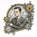 Mathmatic equations, Alan Turing tattoo design idea