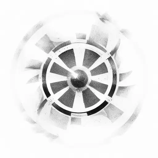 Indy 500, wing and wheel, American flag tattoo design idea