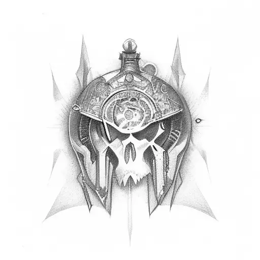  kirkall symbole,  l epee de l inquisition, tattoo design idea