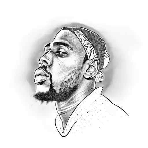 j Cole stormzy biggie and 2pac tattoo design idea