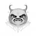 sin of wrath and sin of sloth from the seven deadly sins tattoo design idea