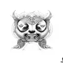 sin of wrath and sin of sloth from the seven deadly sins tattoo design idea
