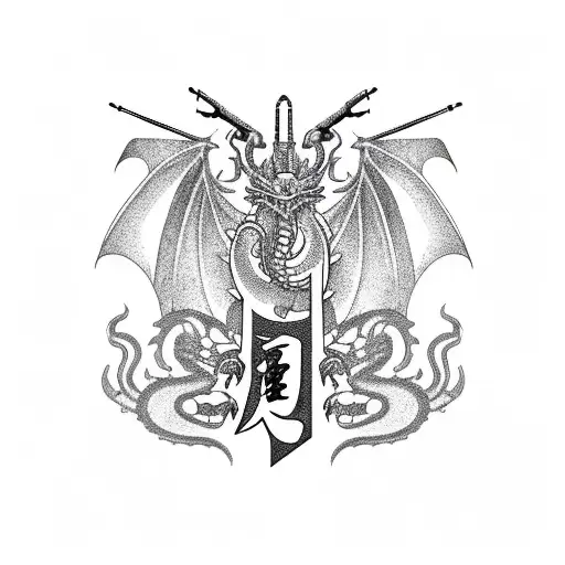 Dragon, cobra, corn, Marine corps, Japan, middle east, naval ship, warrior, AH-1W, Ah-1z, UH-1N, UH-Y, m-16, m9 tattoo design idea