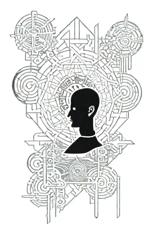 world and turkish mythology and sentence tattoo design idea