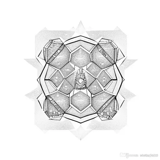 multiple diamonds with one samourai, one swimmer, DNA, one sport car tattoo design idea