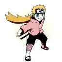Naruto child to hokage tattoo design idea