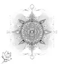 bohemian tattoo design idea