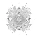 bohemian tattoo design idea
