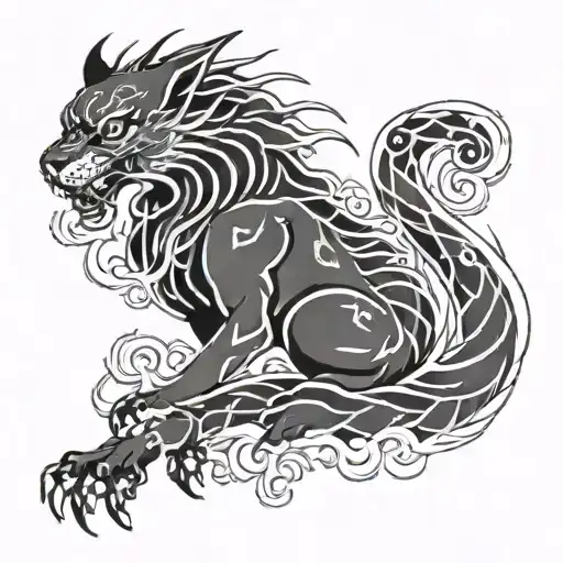 toji fushiguro tattoo design idea