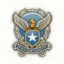 5th air force patch with senior airman rank tattoo design idea