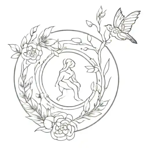 inner child healing  tattoo design idea