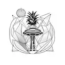 pineapple, space needle, gorge tattoo design idea