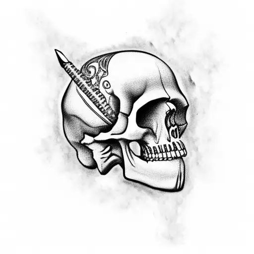 Mexican Skull tattoo design idea