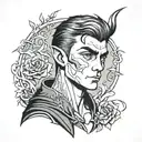 half-elf frat boy tattoo design idea