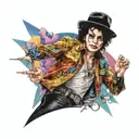 michael jackson tattoo design idea