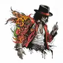 michael jackson tattoo design idea