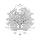 oak tree  tattoo design idea