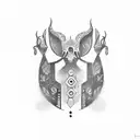 5 and 11 numbe tattoo design idea