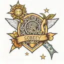 Incorporate symbols of sobriety and hope in a new-school style tattoo design tattoo design idea