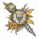 Incorporate symbols of sobriety and hope in a new-school style tattoo design tattoo design idea