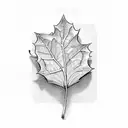 ivy leaves stem tattoo design idea